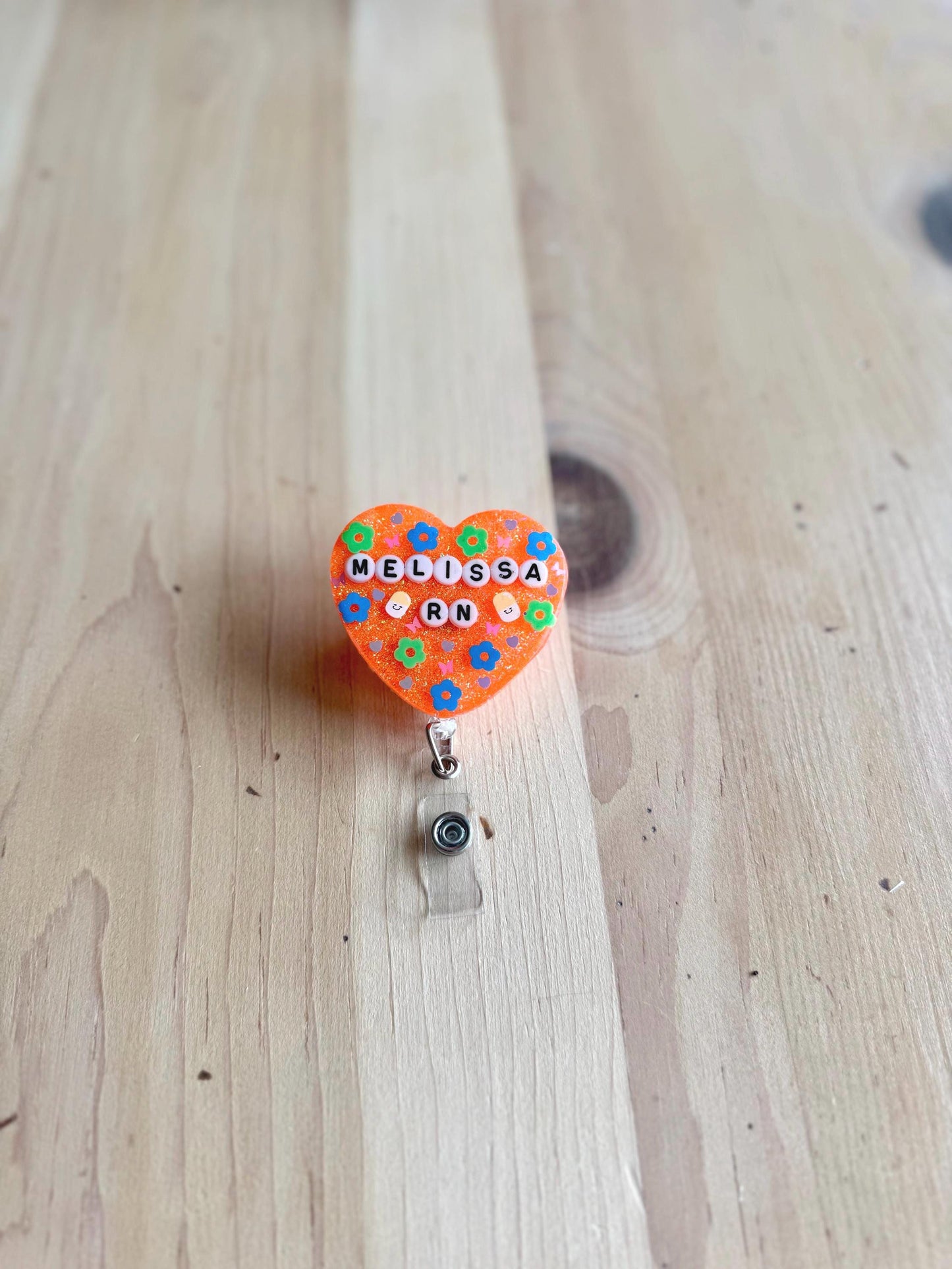 Heart Custom Badge Reel
