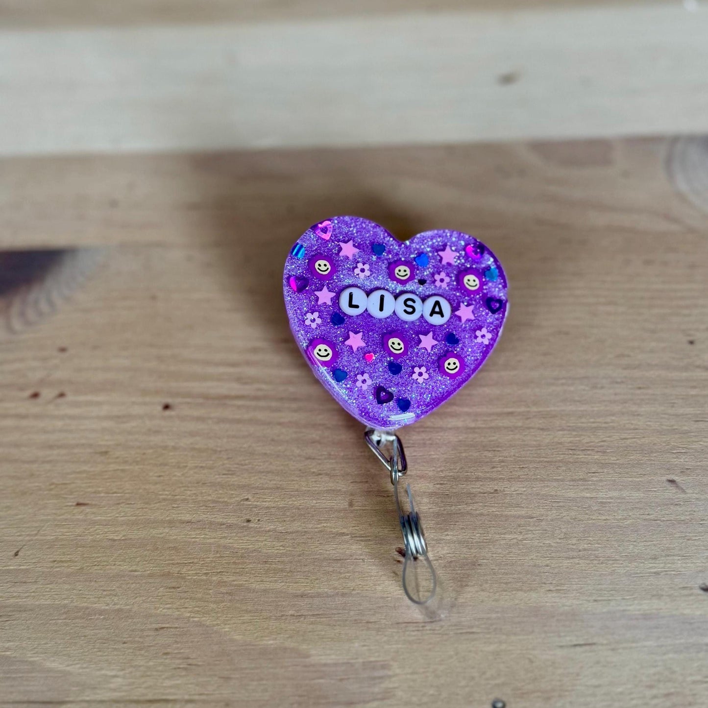 Heart Custom Badge Reel