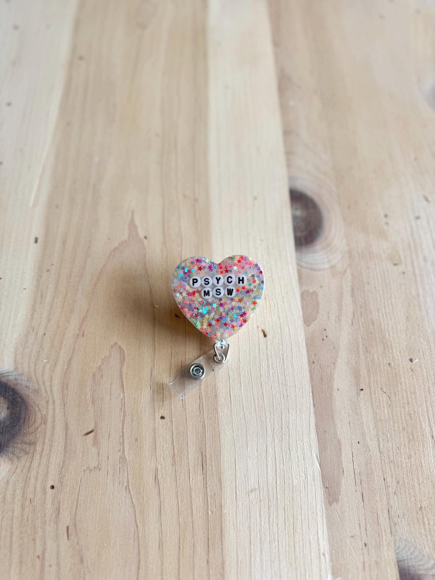 Heart Custom Badge Reel