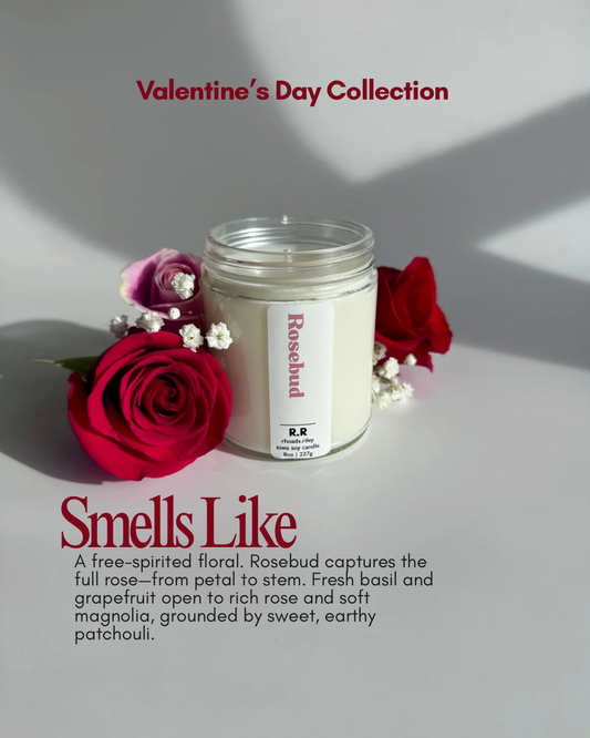 Rosebud 8 oz Candle | Soy Candle