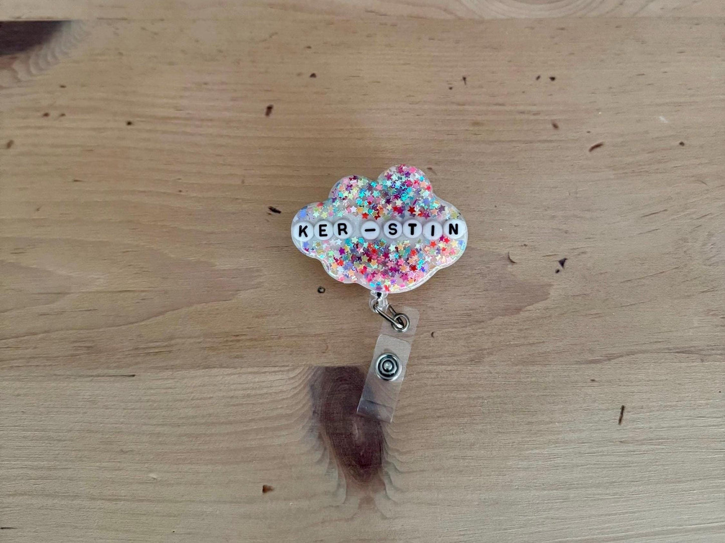 Large Cloud Shape Badge Reel