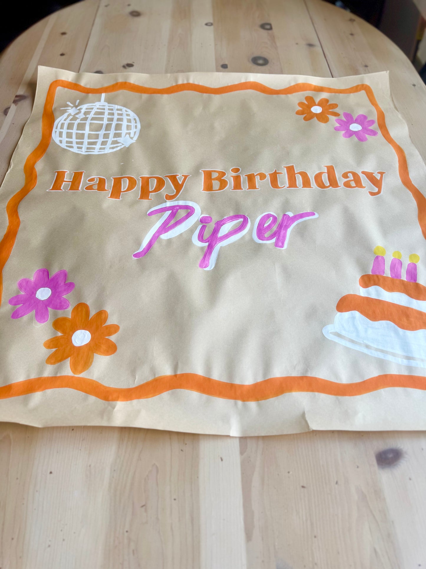 Event Banner Signs (Brown Paper)