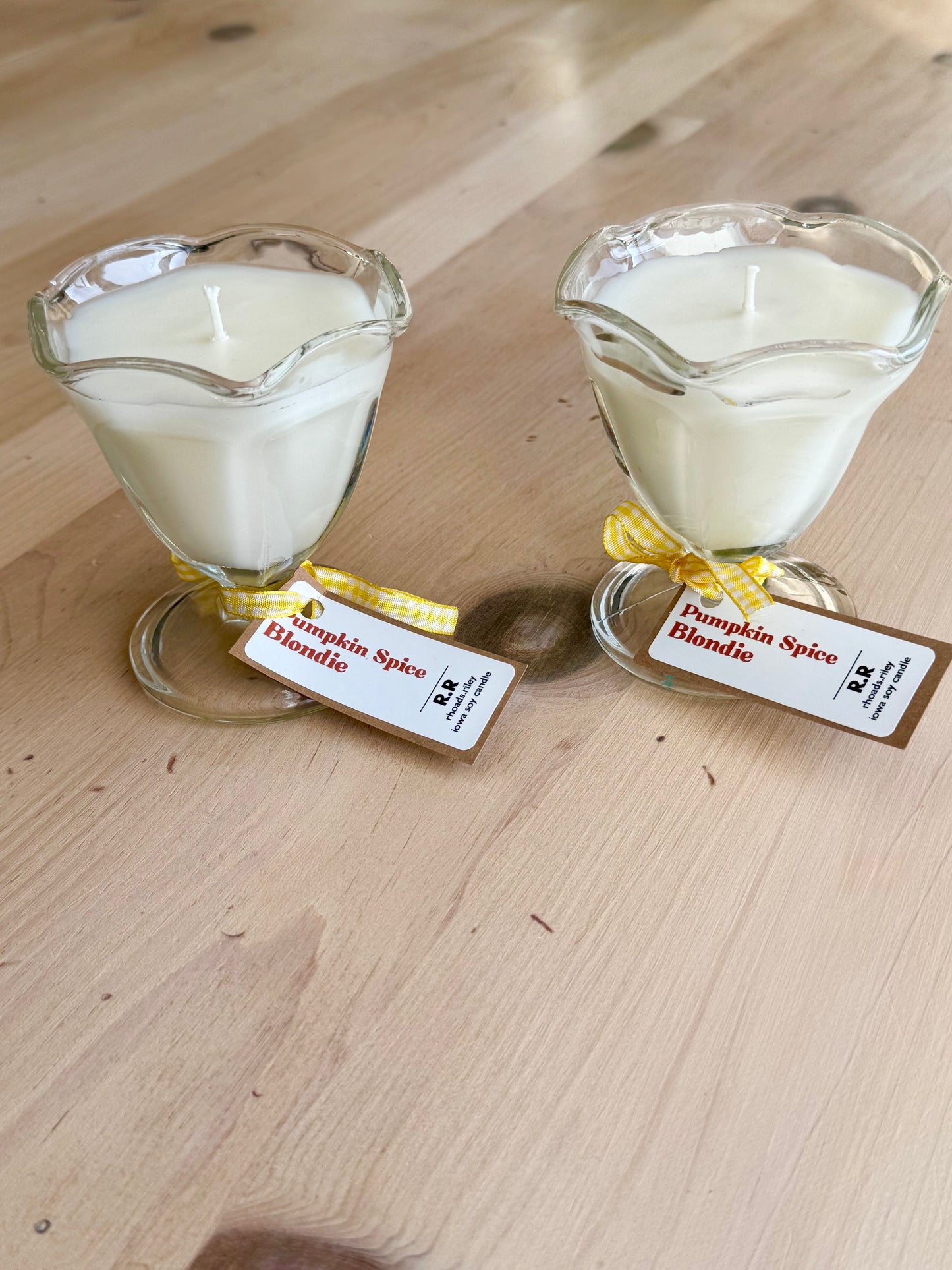 Tall Dessert Cup Candles - Pumpkin Spice Blondie