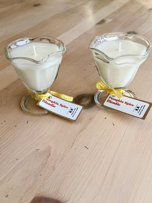 Tall Dessert Cup Candles - Pumpkin Spice Blondie