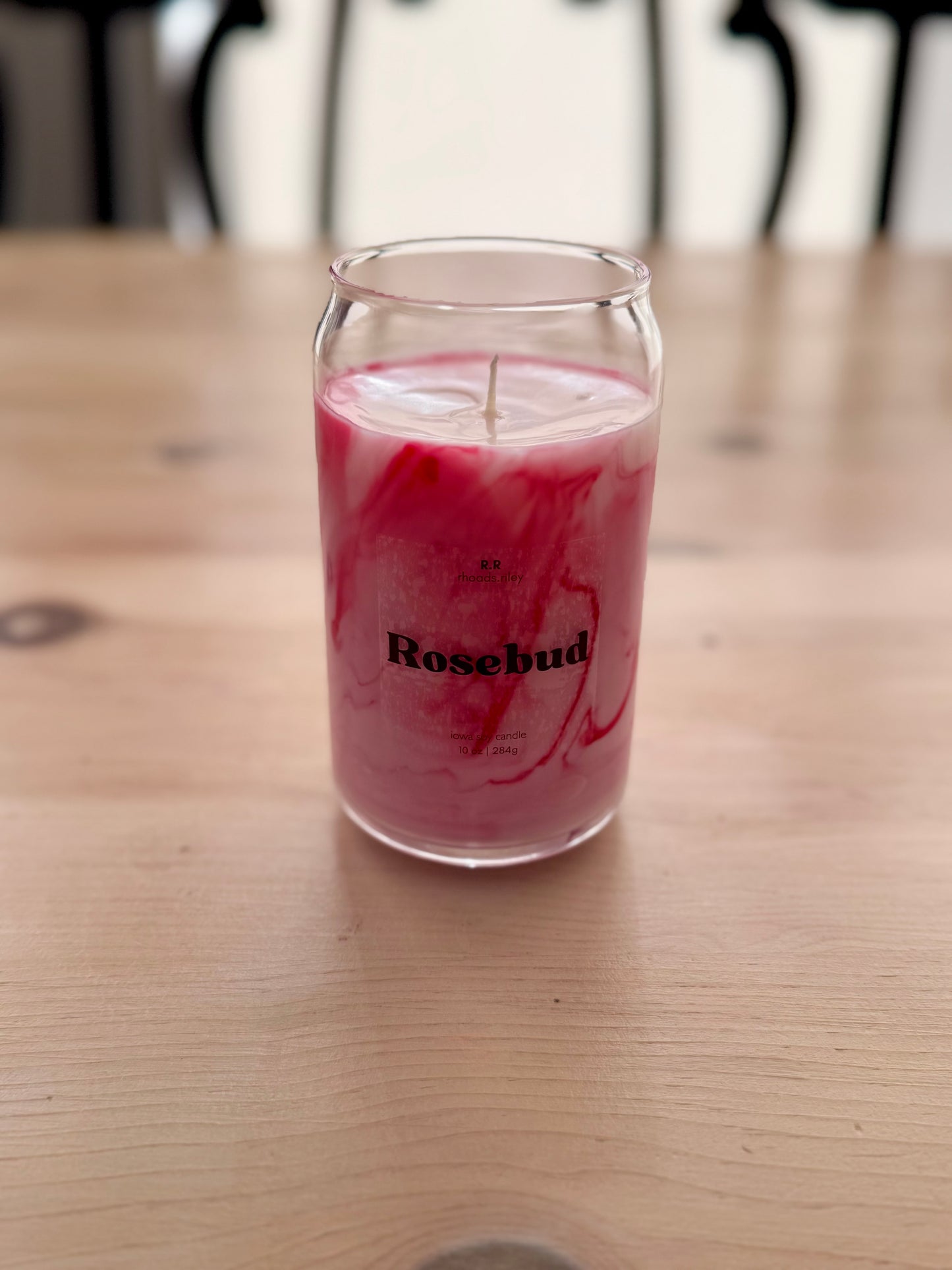 Rosebud 10 oz Soy Candle | Marbled | Valentine's Day