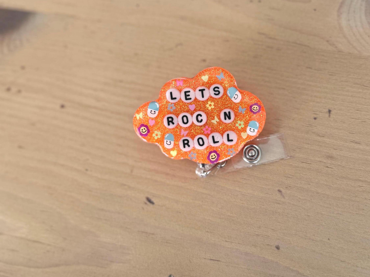 Large Cloud Shape Badge Reel