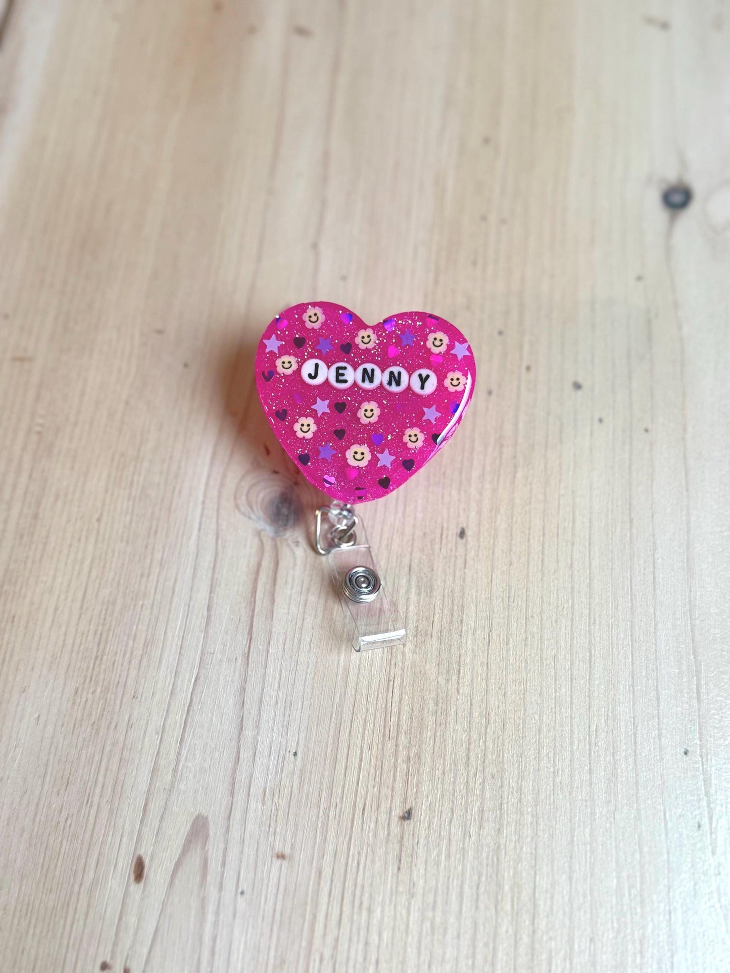 Heart Custom Badge Reel