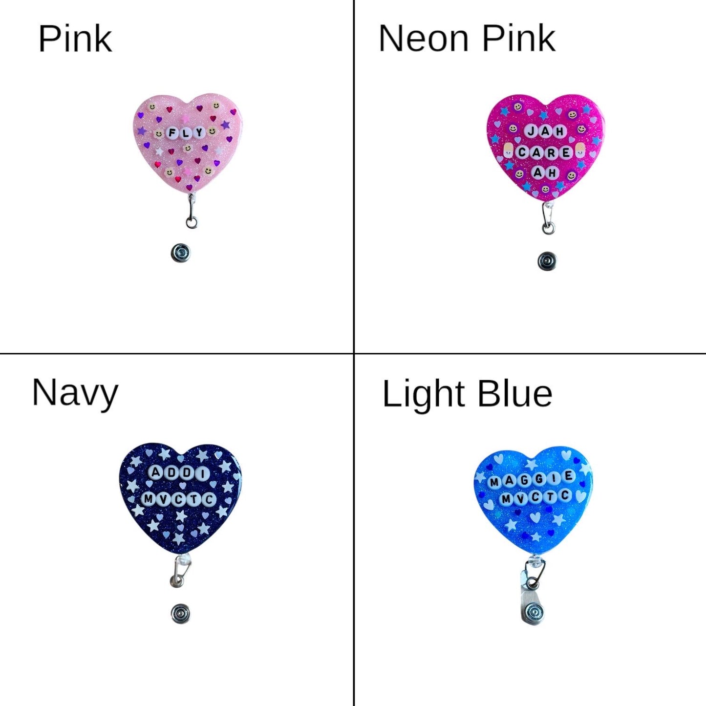Heart Custom Badge Reel