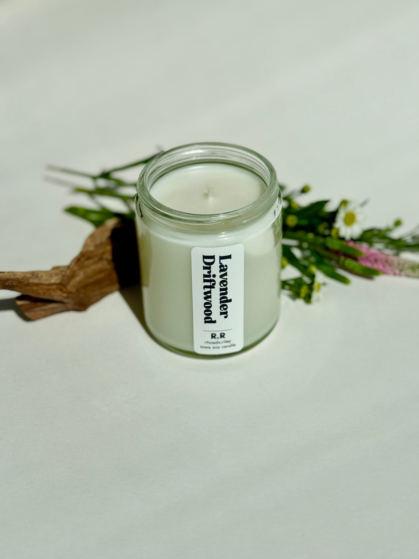 Lavender Driftwood Candles