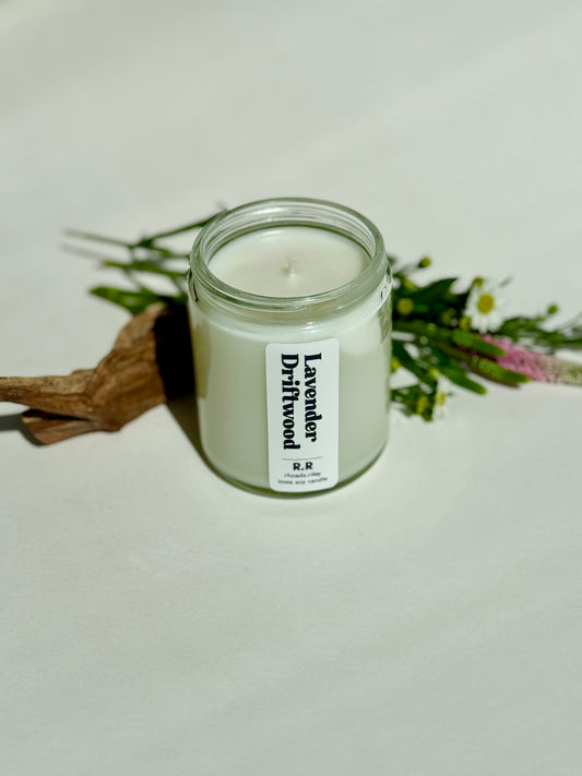 Lavender Driftwood Candles