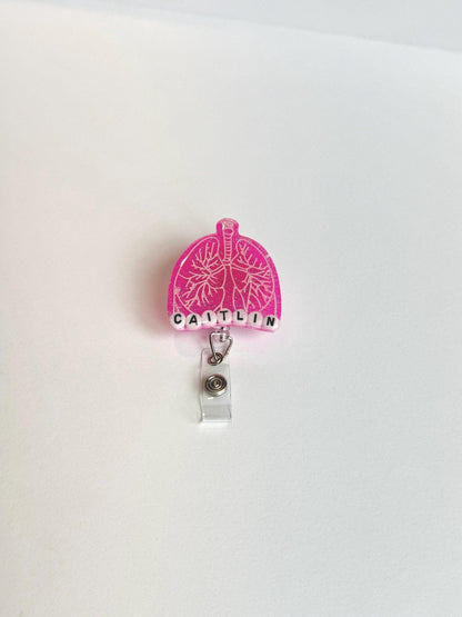 Lung Custom Badge Reel