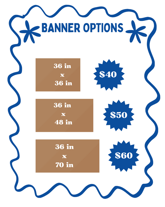 Event Banner Signs (Brown Paper)