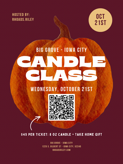 Candle Class - Big Grove IC: October 21st