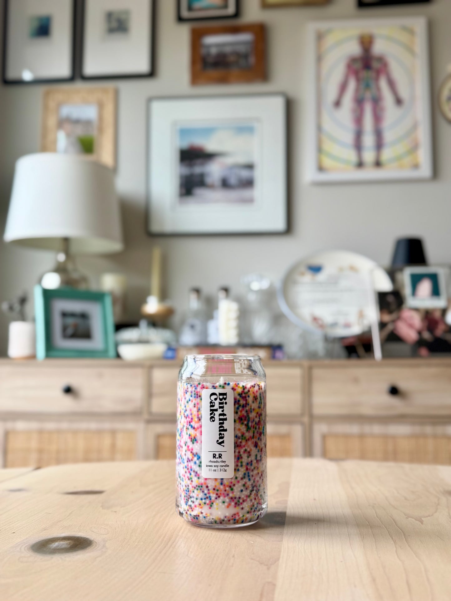 Birthday Cake - 11 oz Soy Candle | Sprinkle Candle