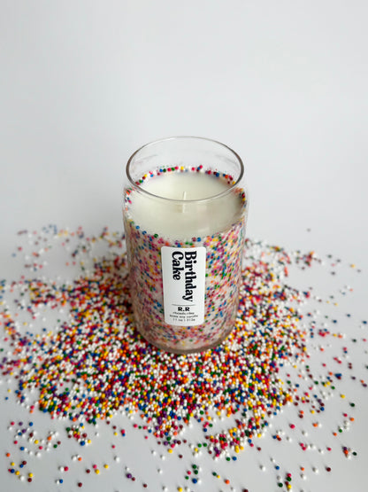 Birthday Cake - 11 oz Soy Candle | Sprinkle Candle