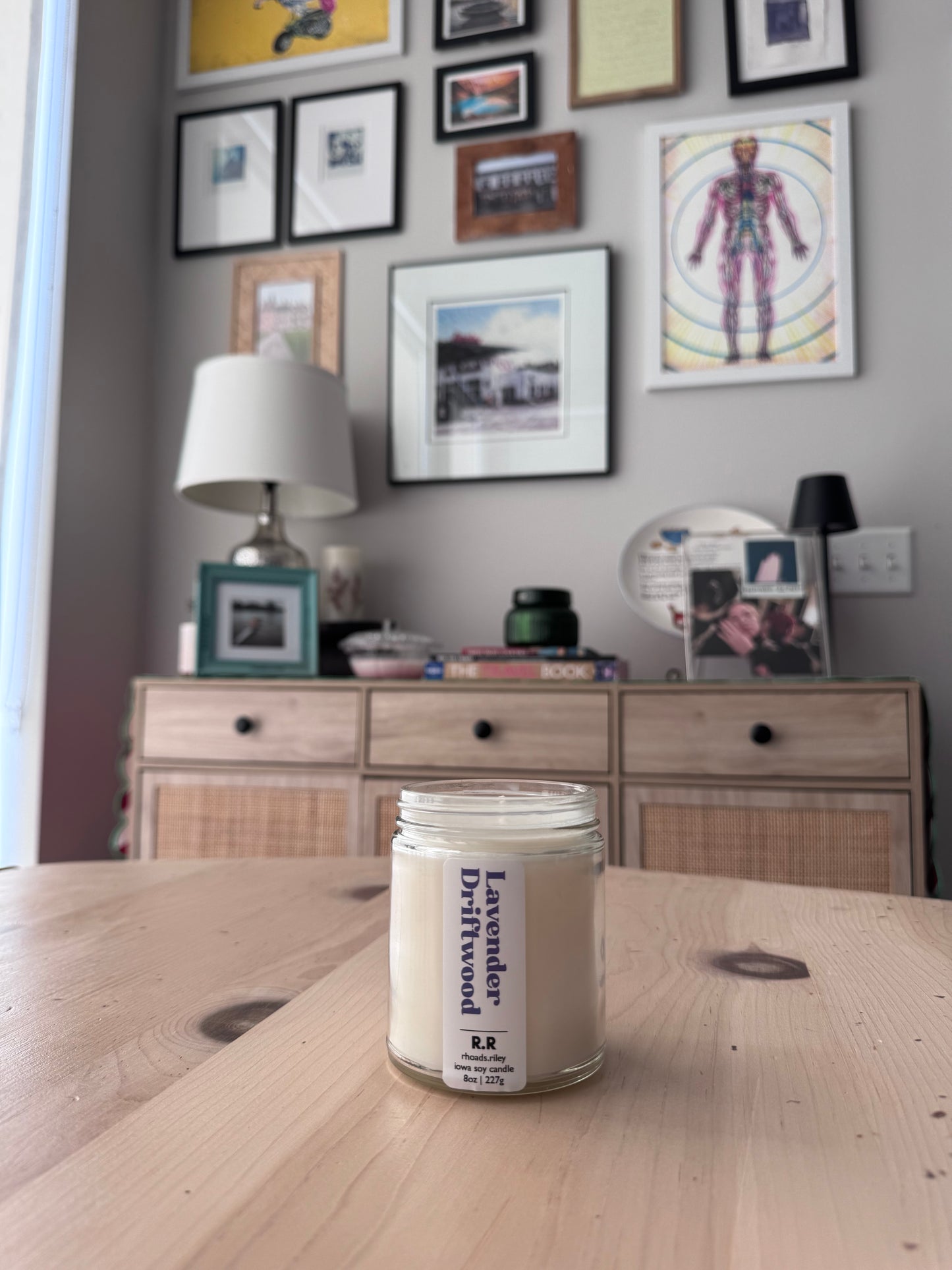 Lavender Driftwood Candles