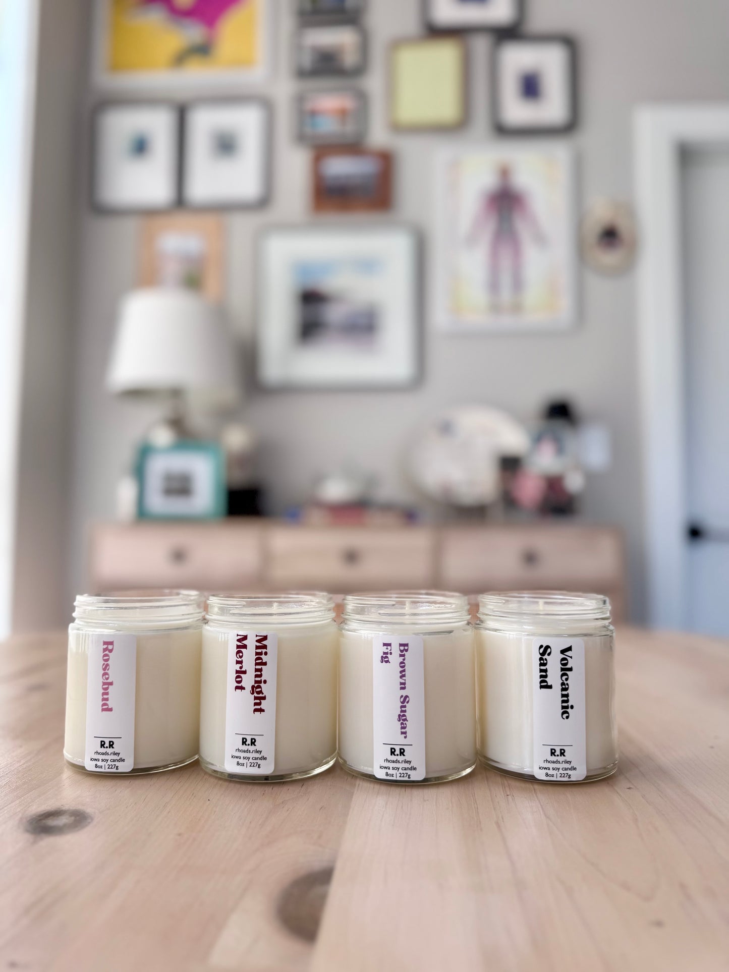 Rosebud 8 oz Candle | Soy Candle