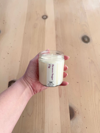 Brown Sugar Fig 8 oz Candle | Soy Candle