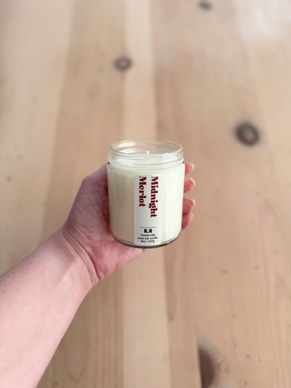 Midnight Merlot 8 oz Soy Candle | Artisan Candle