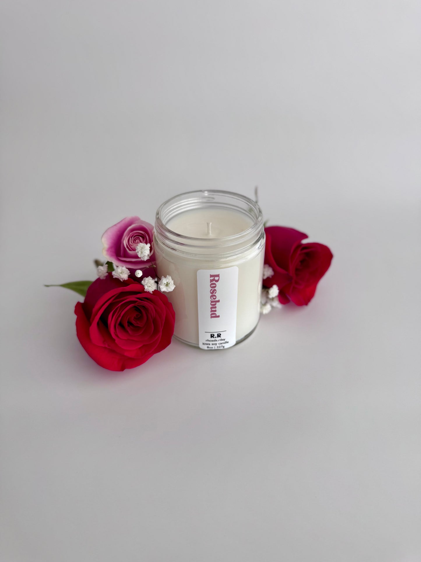 Rosebud 8 oz Candle | Soy Candle