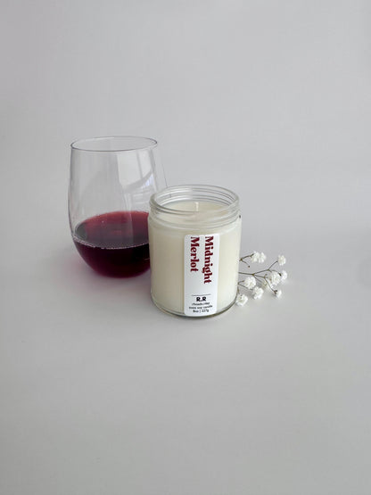 Midnight Merlot 8 oz Soy Candle | Artisan Candle