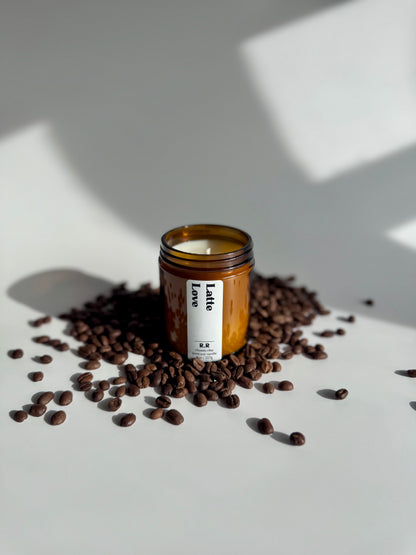 Latte Love - 8 oz Soy Candle | Coffee Lover