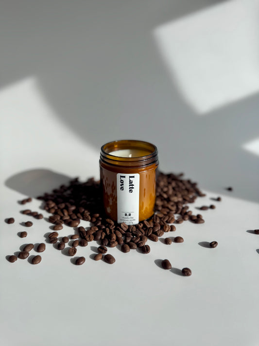 Latte Love 8oz Candle | Amber Jar