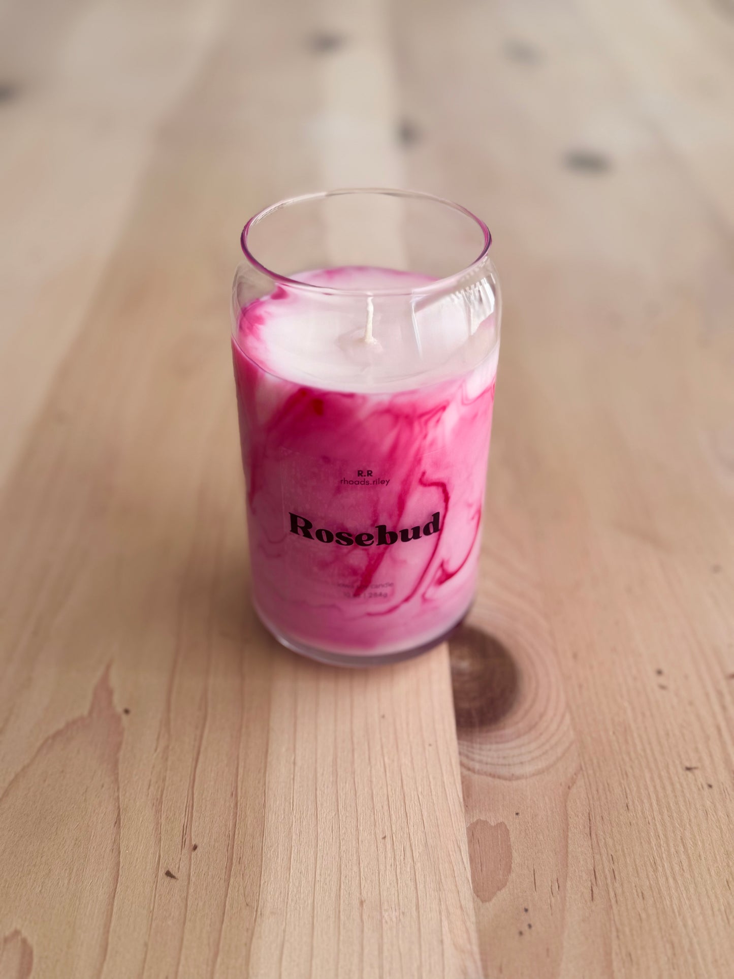 Rosebud 10 oz Soy Candle | Marbled | Valentine's Day