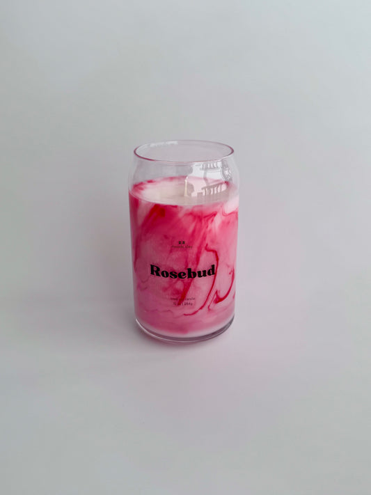 Rosebud 10 oz Soy Candle | Marbled | Valentine's Day
