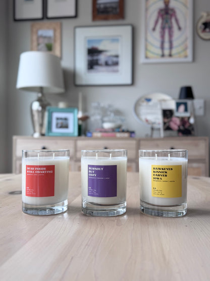 11 oz Soy Candle - Iowa Theme Colorful Label