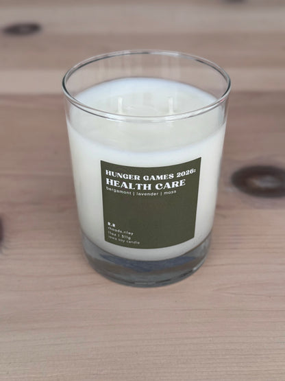 11 oz Soy Candle - Hunger Games 2026: Health Care - Colorful