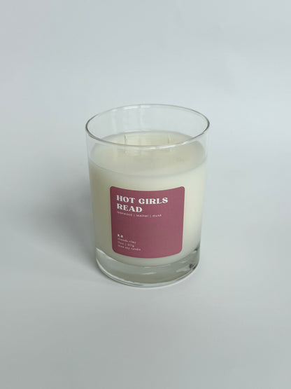 11 oz Soy Candle - Hot Girls Read