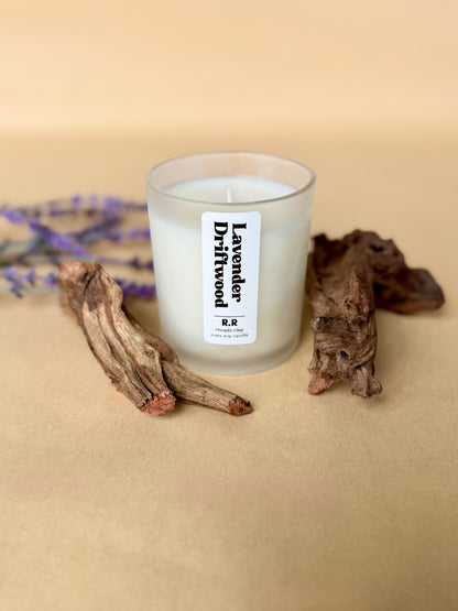 Lavender Driftwood Candles