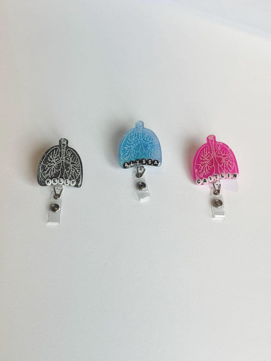 Lung Custom Badge Reel