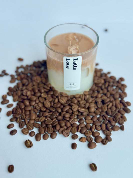 Latte Love Candle
